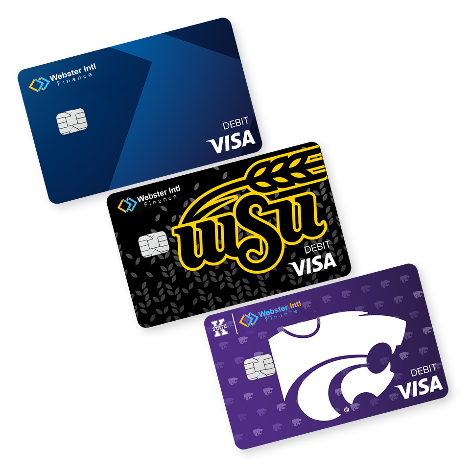 Webster International debit card designs